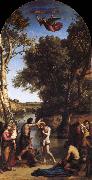 Corot Camille The Baptism of Christ oil painting reproduction